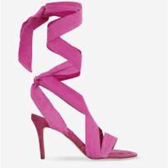 ISABEL MARANT Ribbon Sandals Lace-Up Ariel pink 💗💗💖💖✨✨ - Picture 7 of 9